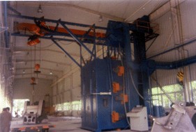 的操作吊钩式抛丸机